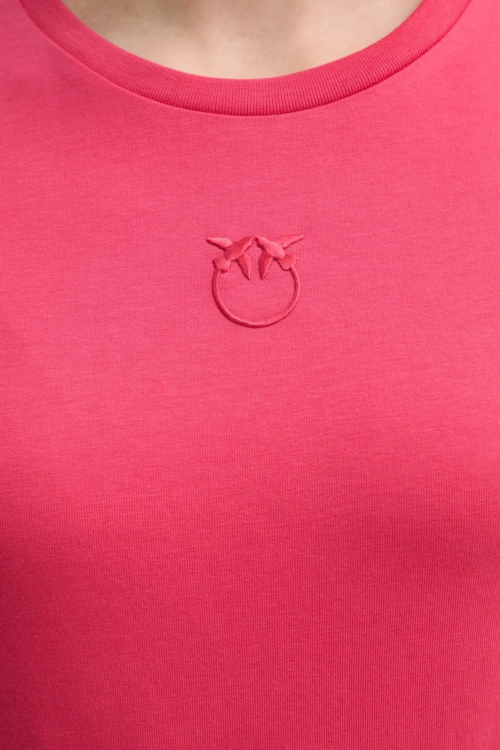 Pinko t-shirt bawełniany 100355.A2HN czerwony