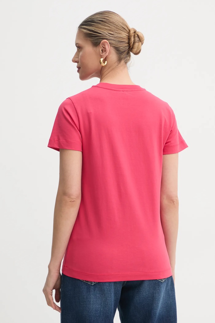 Odzież Pinko t-shirt bawełniany 101752.A2HN czerwony