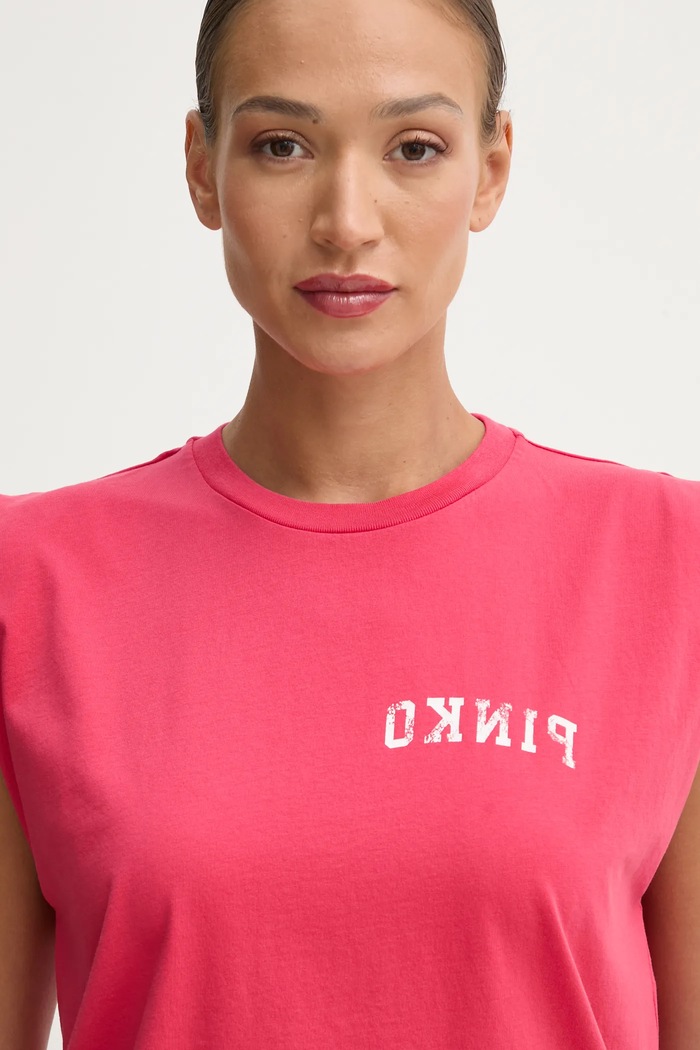 Top bawełniany Pinko 104268.A2C0 czerwony