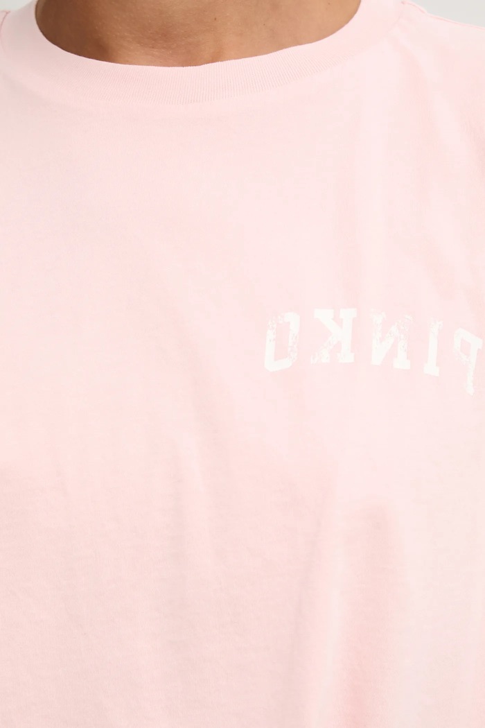 Pinko t-shirt bawełniany 104257.A2C0 różowy