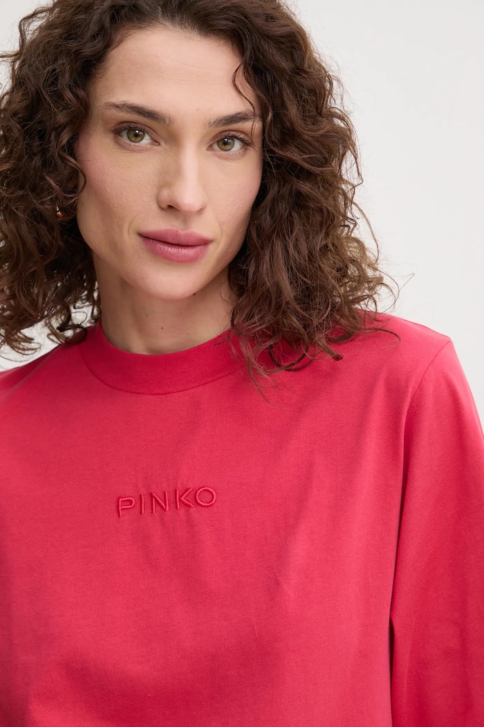 Βαμβακερό μπλουζάκι Pinko κόκκινο 104604.A2F8
