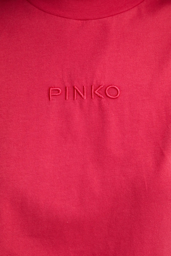 Βαμβακερό μπλουζάκι Pinko 104604.A2F8 κόκκινο