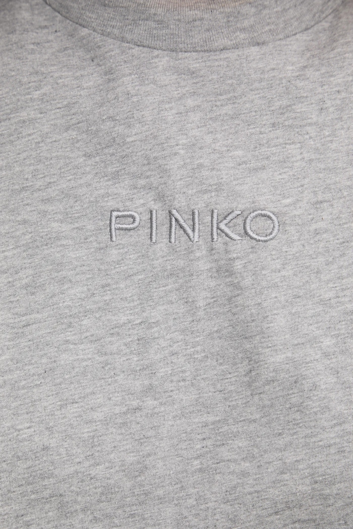 Bavlněné tričko Pinko šedá 104604.A2F8