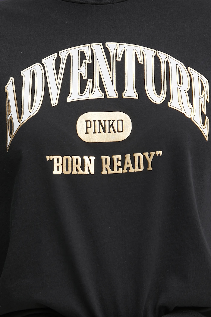Pinko t-shirt bawełniany 104604.A2CS czarny
