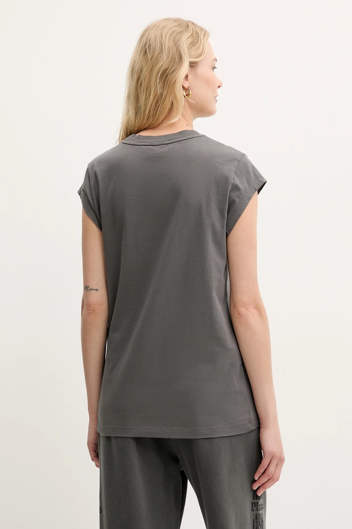 Odzież Pinko t-shirt bawełniany 104603.A2DA szary