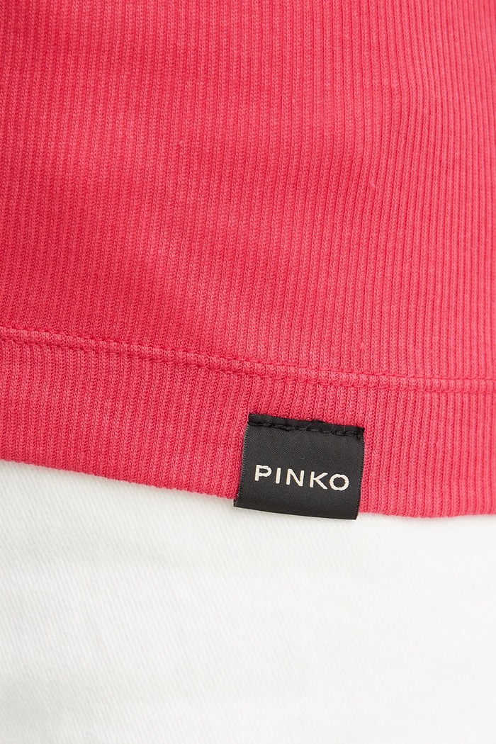 Pinko top bawełniany 105001.A2IA różowy