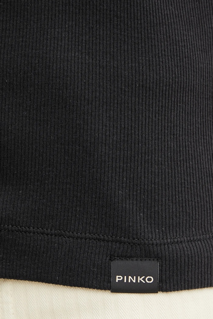 Βαμβακερό τοπ Pinko 105001.A2IA μαύρο