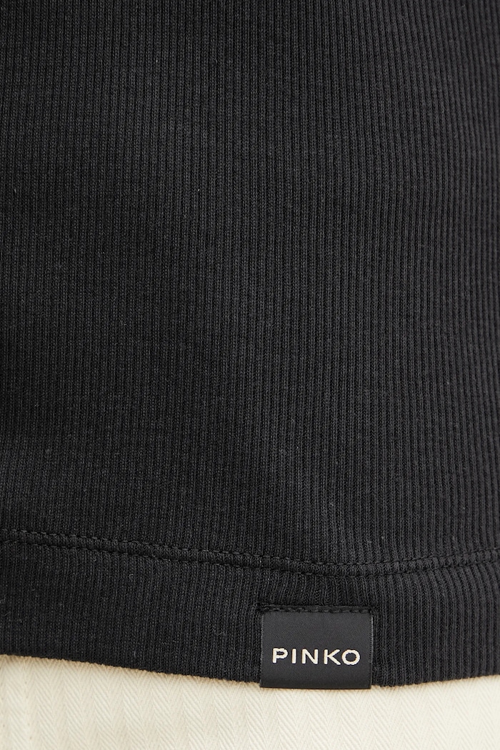 Βαμβακερό τοπ Pinko 105001.A2IA μαύρο
