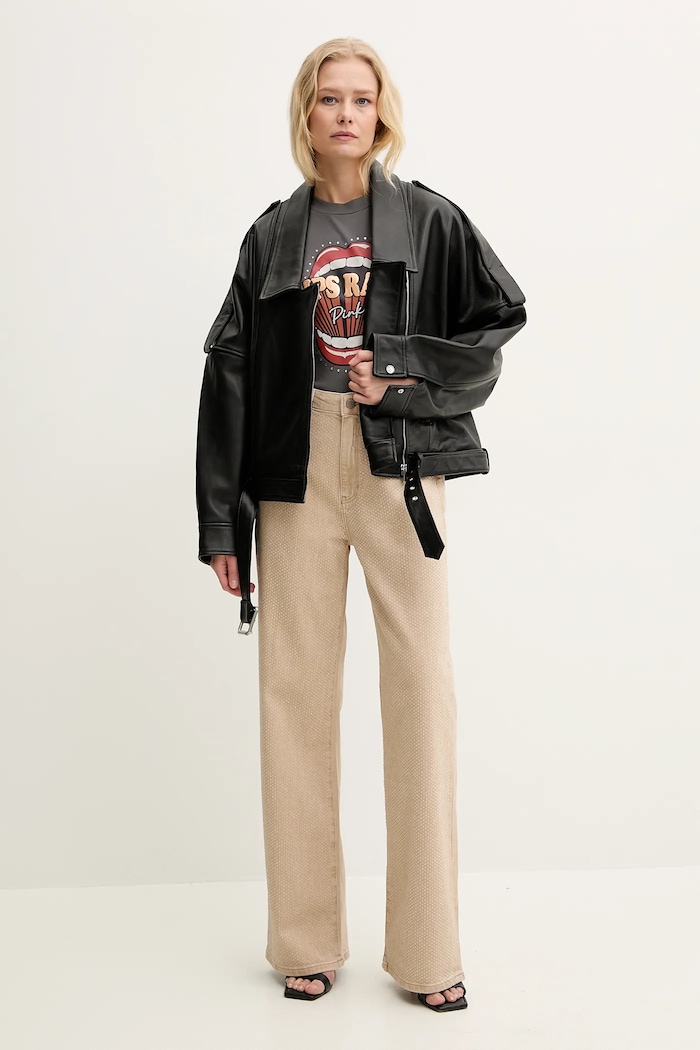 Pinko t-shirt bawełniany 105050.A2D8 szary SS25