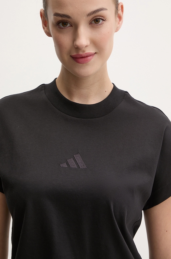 adidas tricou din bumbac ALL SZN JJ1235 negru