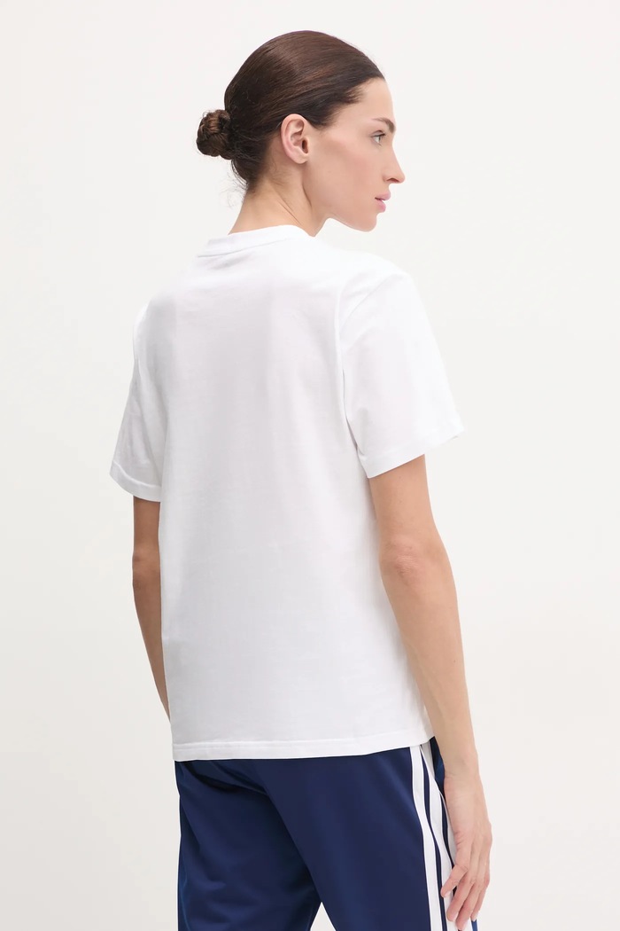 Oblečení Bavlněné tričko adidas W Elem Flrl Tee JI9432 bílá