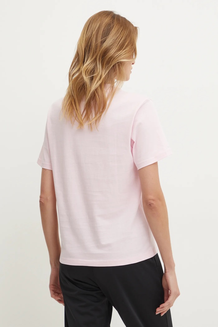 Oblečení Bavlněné tričko adidas Essentials JI6073 růžová