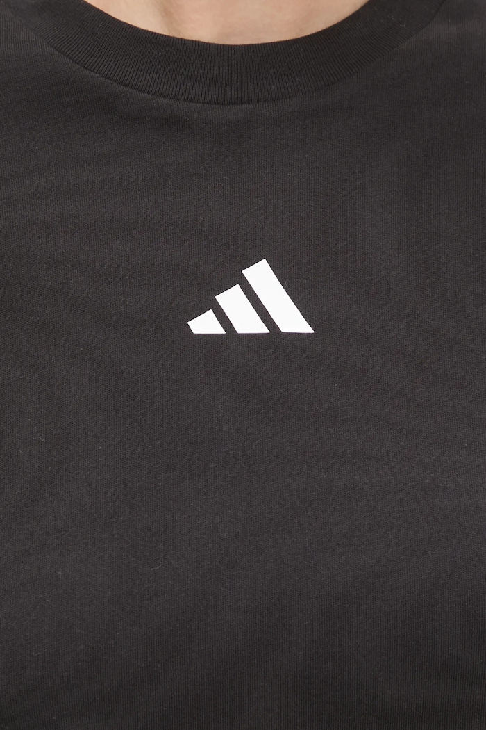 adidas t-shirt bawełniany Future Icons JE0237 czarny