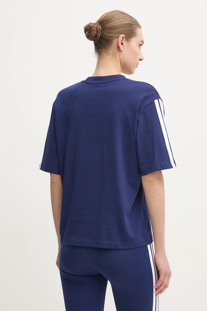 Oblečení Bavlněné tričko adidas Essentials JE1212 námořnická modř