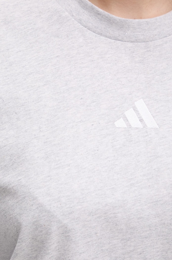 Bavlnené tričko adidas Essentials JE1217 sivá