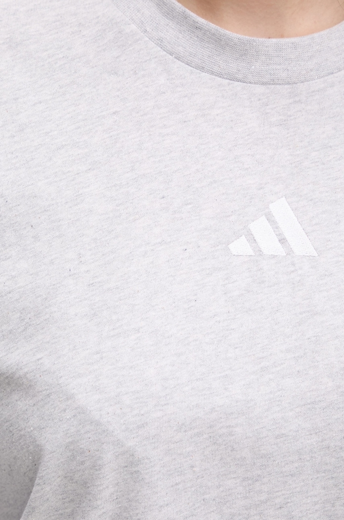 Bavlnené tričko adidas Essentials JE1217 sivá