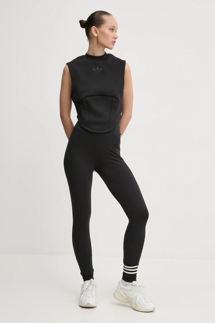 adidas Originals t-shirt INTERLOCK VEST JJ0967 czarny SS25