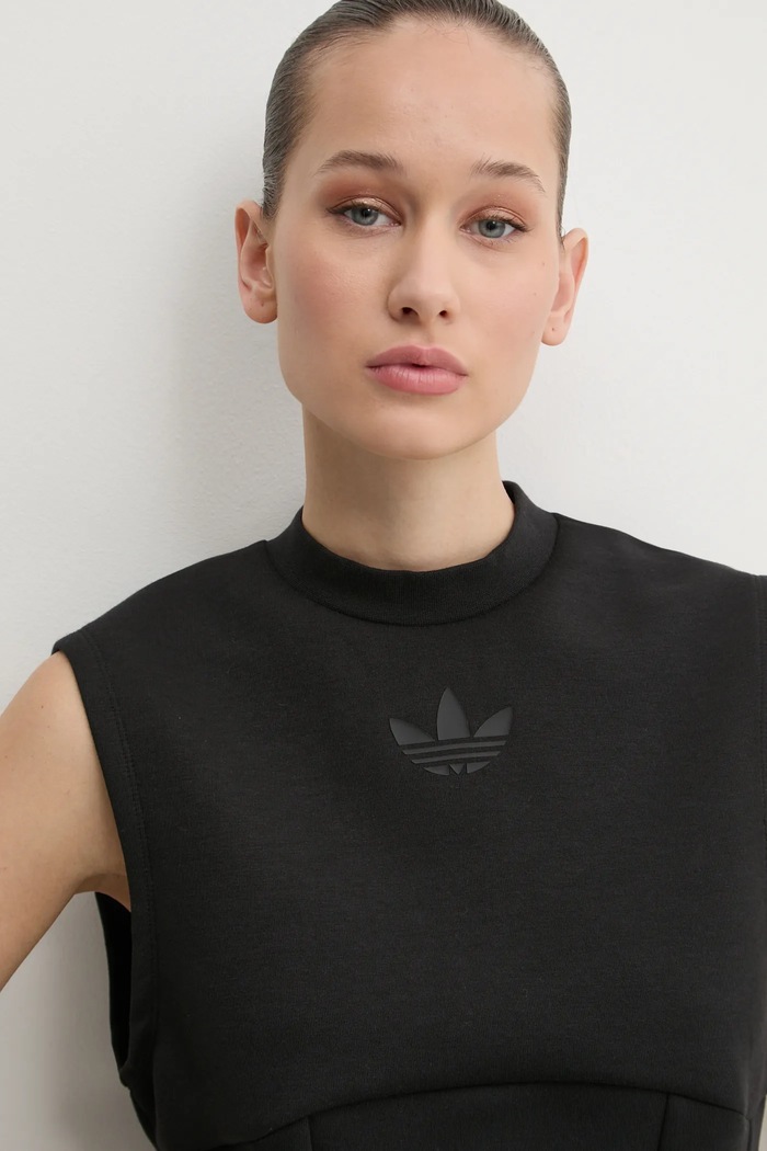 adidas Originals t-shirt INTERLOCK VEST czarny JJ0967