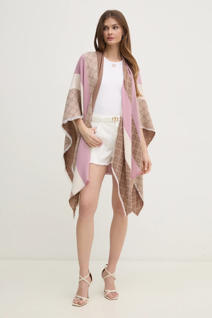 Bavlněný top Twinset 251TP2550 bílá SS25