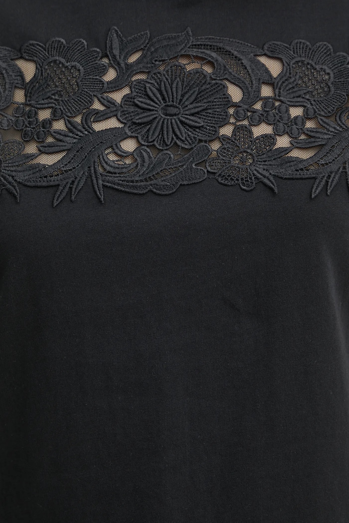 Twinset t-shirt bawełniany 251TP2073 czarny