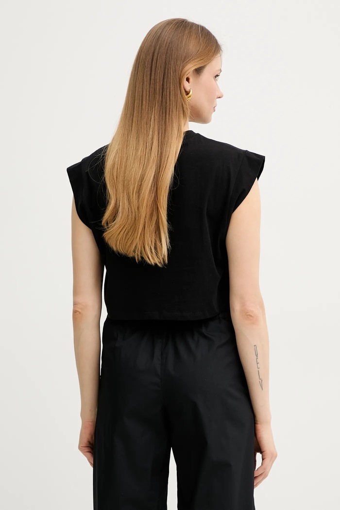 Abbigliamento Twinset t-shirt in cotone 251TT2043 nero