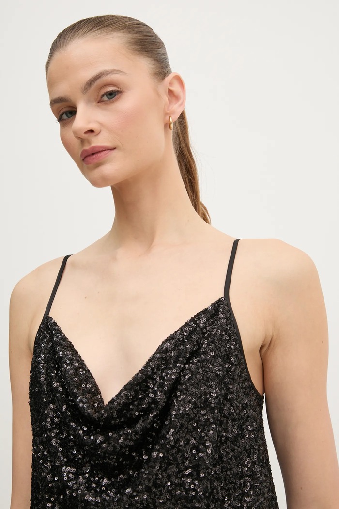 Majica DIANE VON FURSTENBERG črna DVFBS4S003
