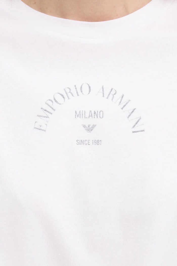 Bavlnené tričko Emporio Armani EW000894.AF12567 biela
