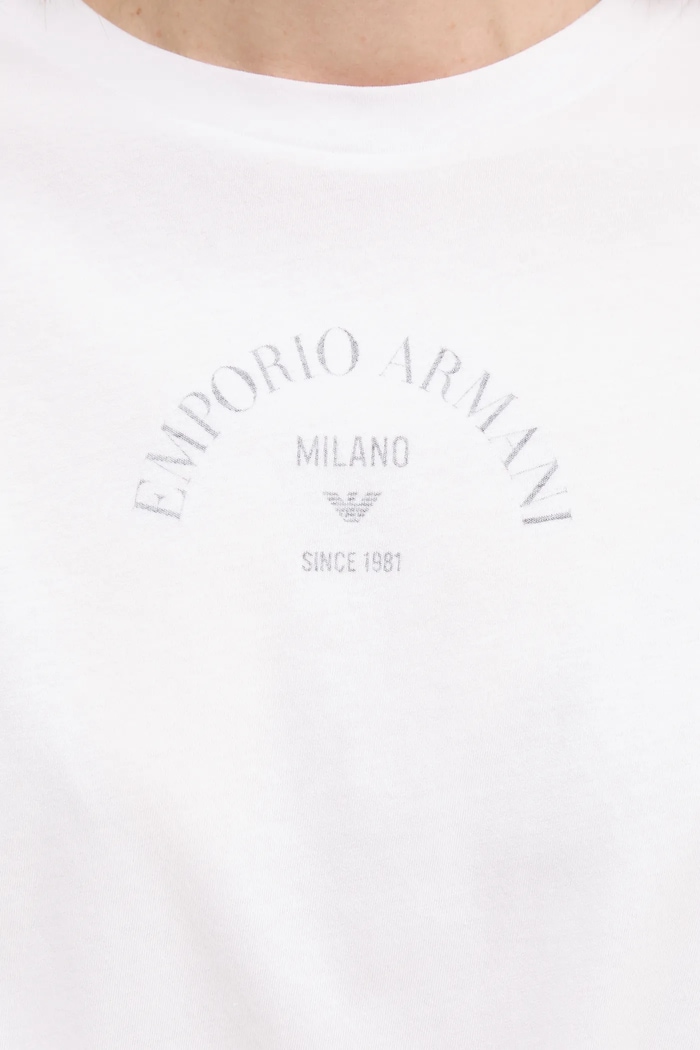 Bavlnené tričko Emporio Armani EW000894.AF12567 biela