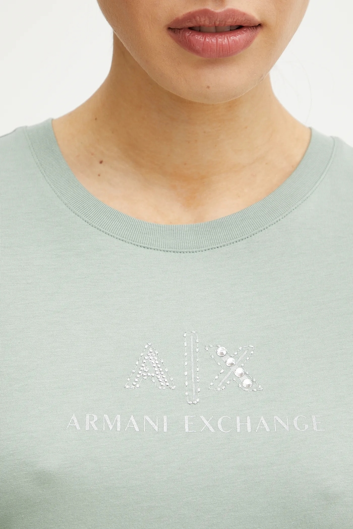 Armani Exchange tricou din bumbac XW000386.AF10354 verde