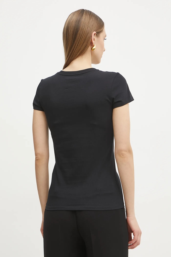 Oblečenie Bavlnené tričko Armani Exchange XW000386.AF10354 čierna