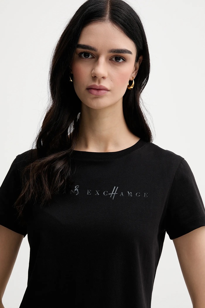 Odzież Armani Exchange t-shirt bawełniany XW000391.AF10356 czarny