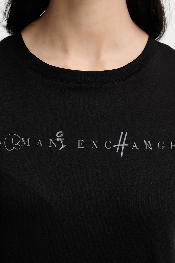 Armani Exchange t-shirt bawełniany czarny XW000391.AF10356
