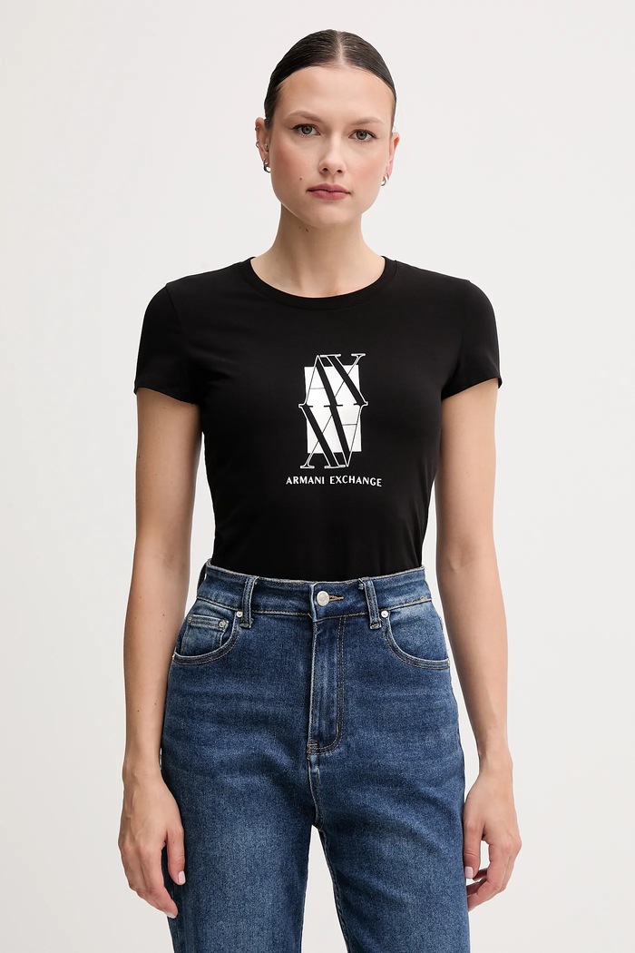 Armani Exchange t-shirt nyomtatásos fekete XW000511.AF11929