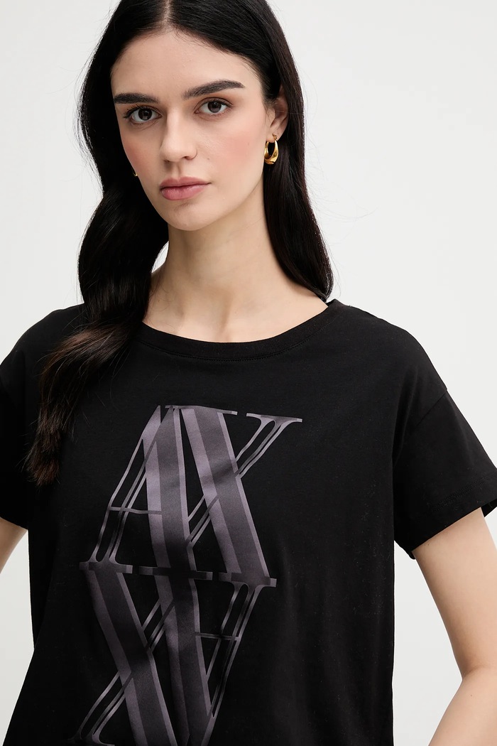 Oblečenie Bavlnené tričko Armani Exchange XW000515.AF10359 čierna