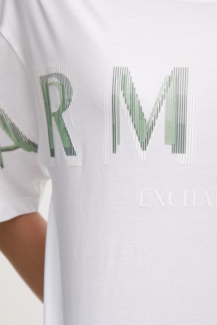 T-shirt bawełniany Armani Exchange XW000520.AF10359 biały