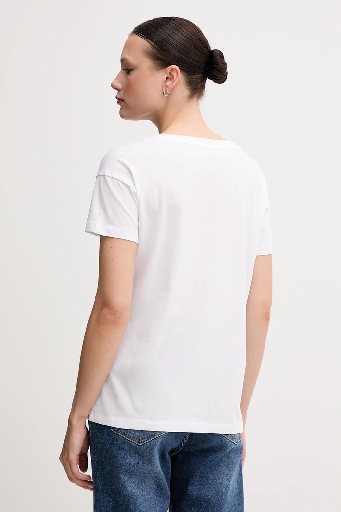 Armani Exchange pamut póló XW000531.AF10359 fehér SS25