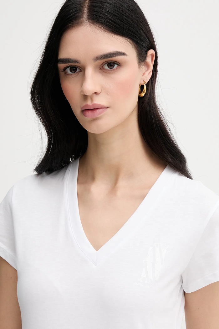 Odjeća Pamučna majica Armani Exchange XW000553.AF12064 bijela