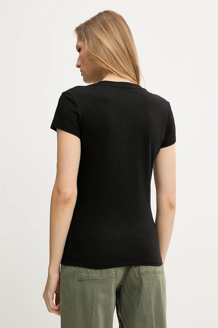 Oblečenie Bavlnené tričko Armani Exchange XW000553.AF12064 čierna