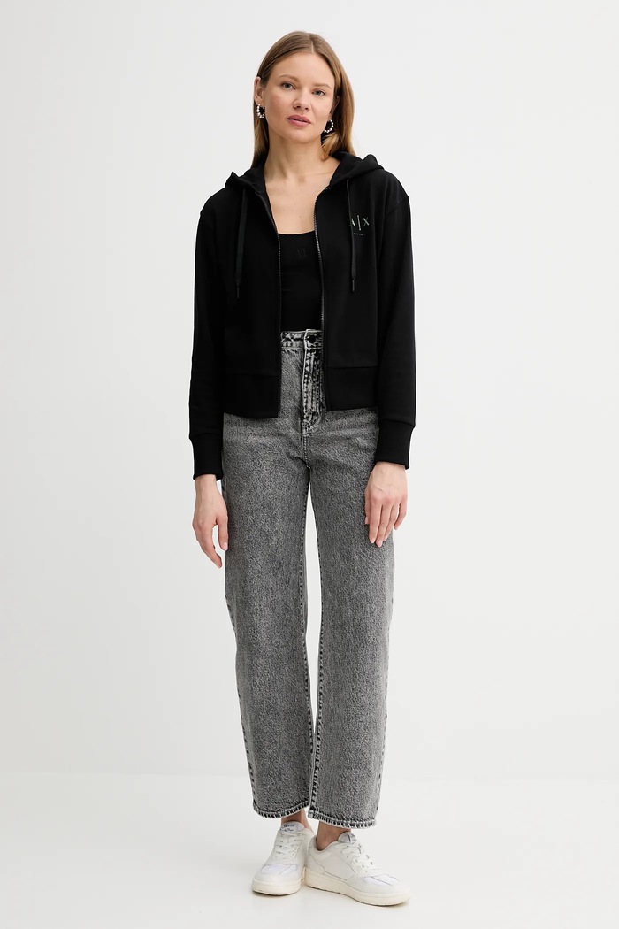 Armani Exchange top XW000829.AF13729.NOS czarny AA00