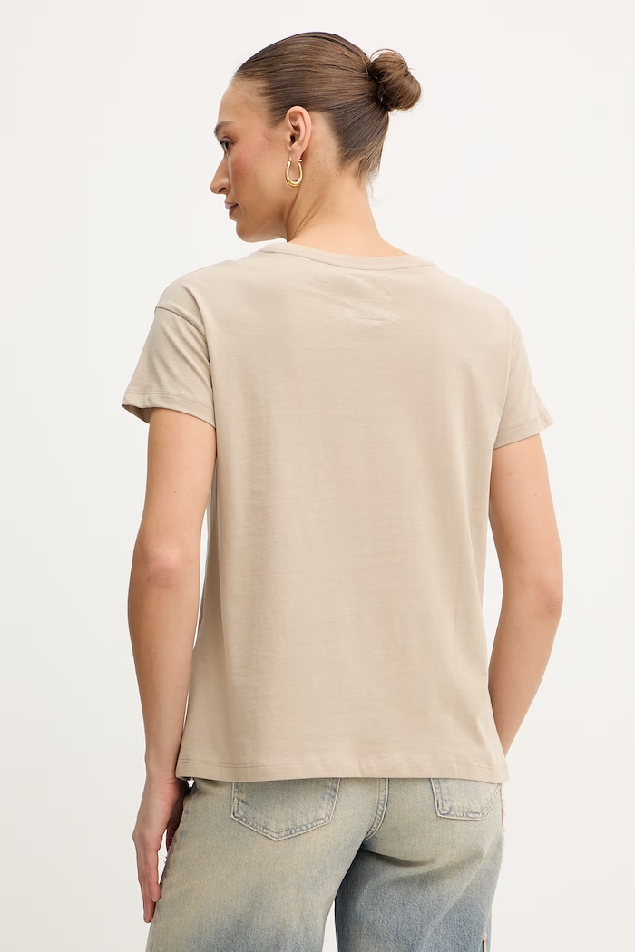 Oblečenie Bavlnené tričko Armani Exchange XW000830.AF10356 béžová