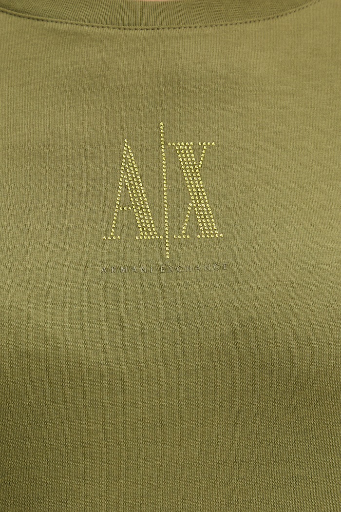 Bavlnené tričko Armani Exchange XW000830.AF10356 zelená
