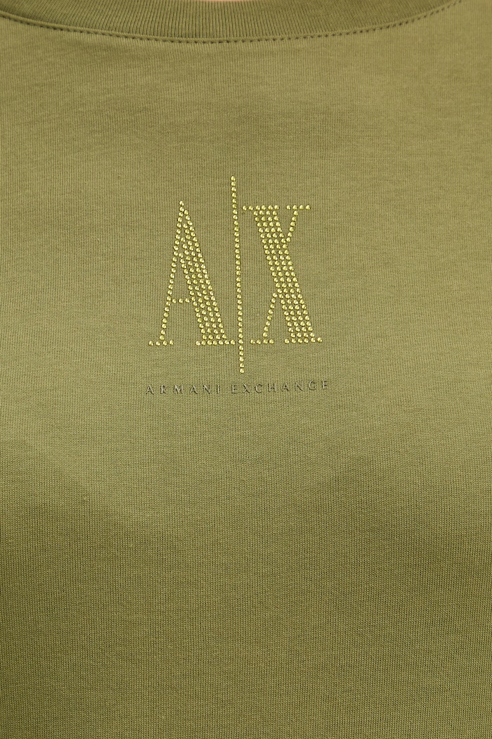 Bavlnené tričko Armani Exchange XW000830.AF10356 zelená