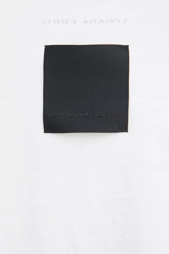 Liviana Conti t-shirt bawełniany F5SW69 biały
