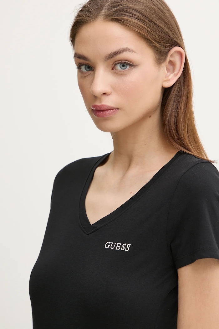 Odzież Guess t-shirt NEW CARRIE O5RI02.KBBU1 czarny