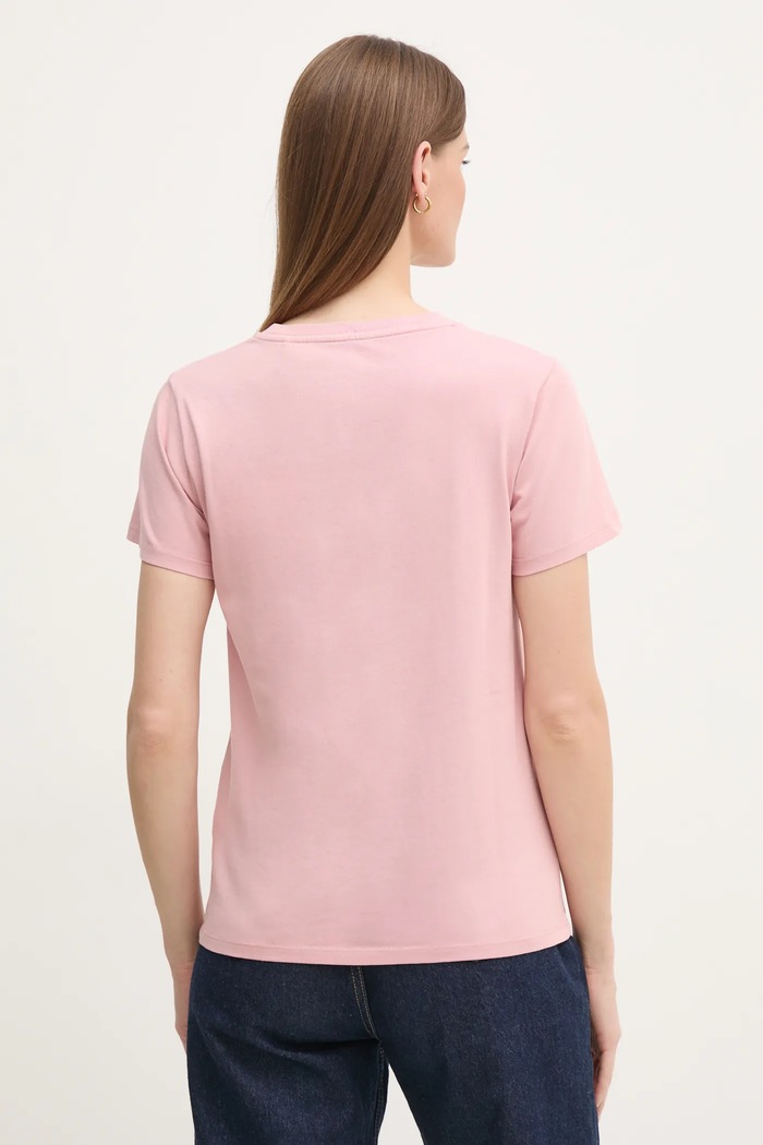 Îmbrăcăminte Pepe Jeans tricou din bumbac LORETTA PL505994 roz