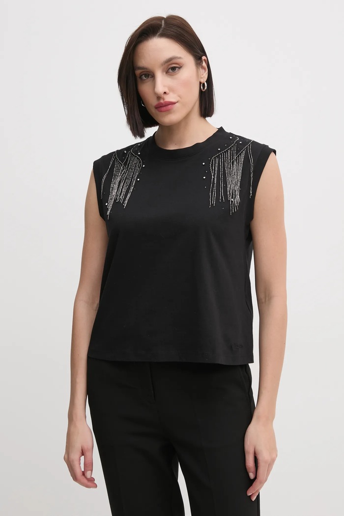 Top Pepe Jeans LYDIA černá PL505995