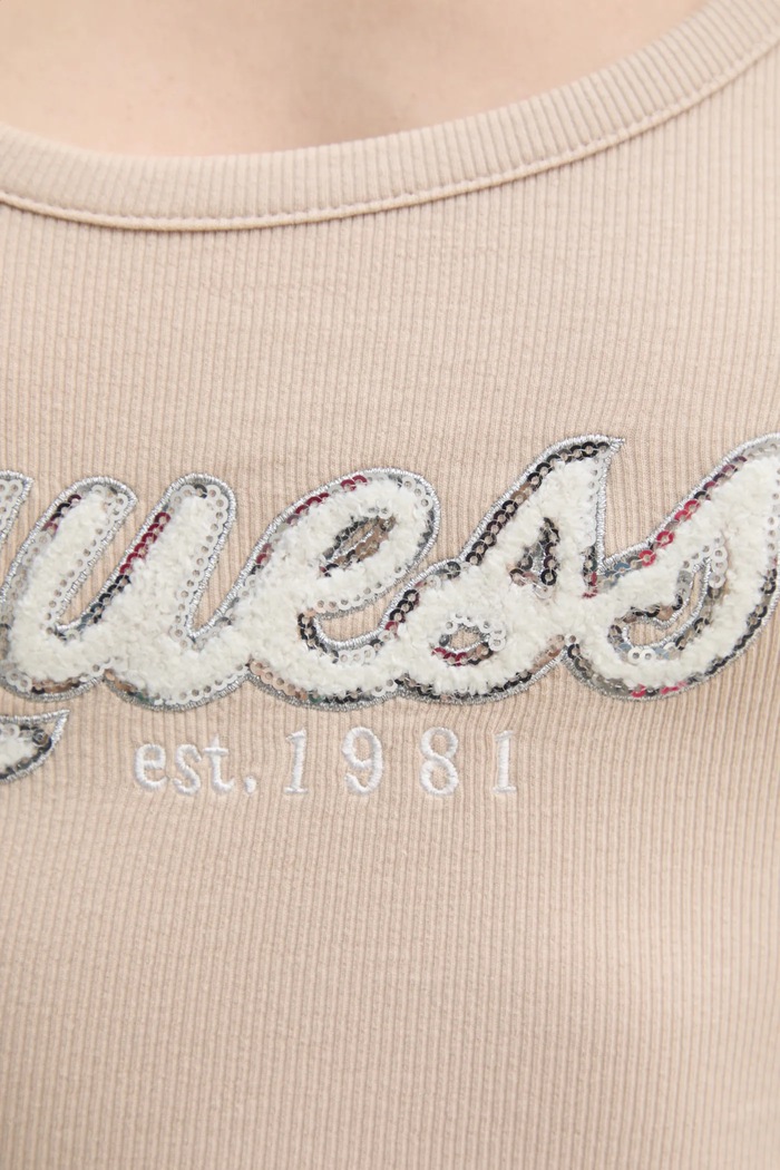 Guess top CHENILLE beżowy W5RP03.KA0H1