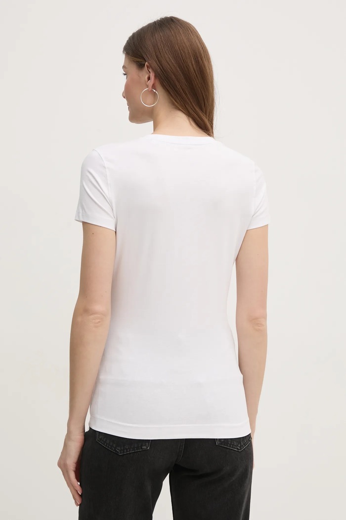 Μπλουζάκι Guess W5RI03.J1314 λευκό SS25
