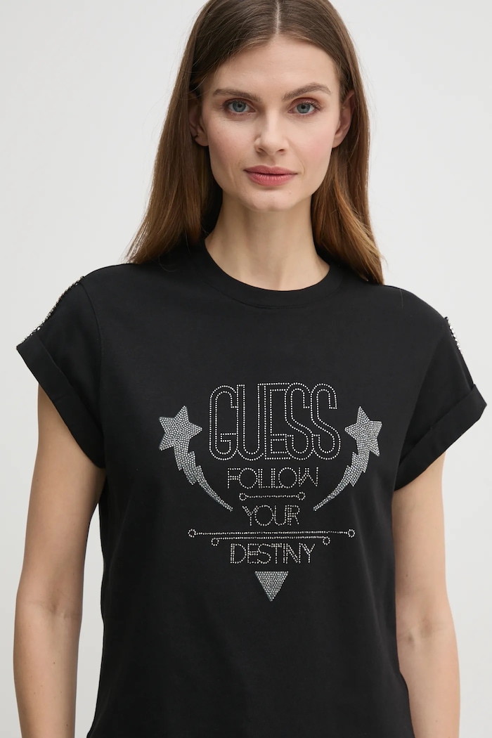 Abbigliamento Guess t-shirt W5RI06.I3Z14 nero