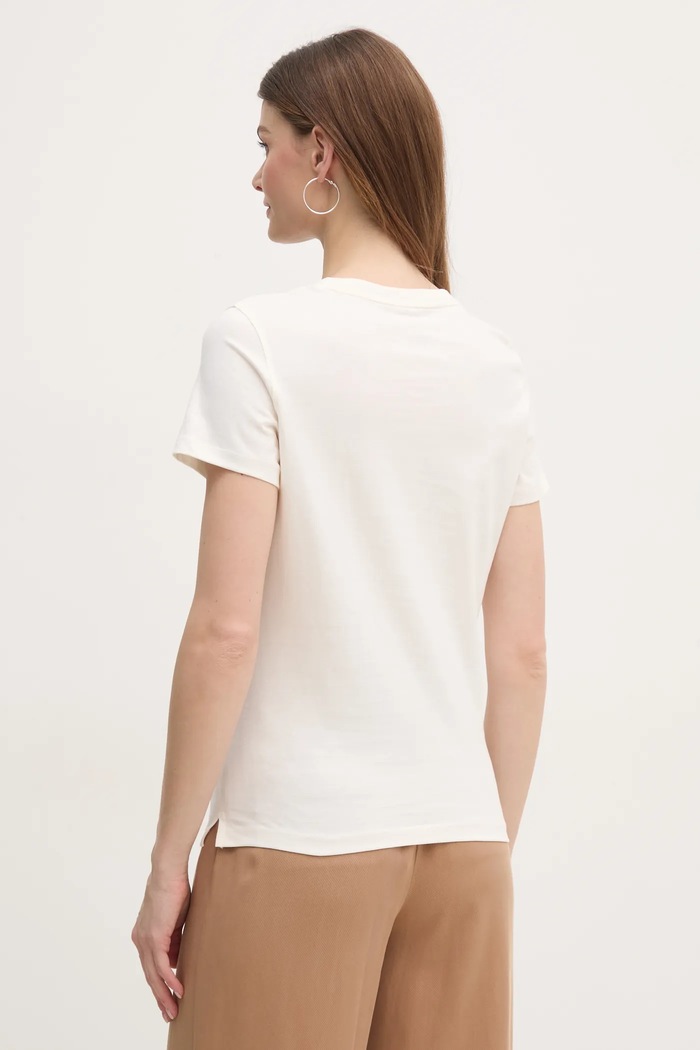 Odzież Guess t-shirt bawełniany W5RI10.I3Z14 beżowy